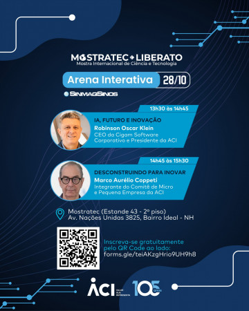 Robinson Klein faz palestra sobre IA na Mostratec