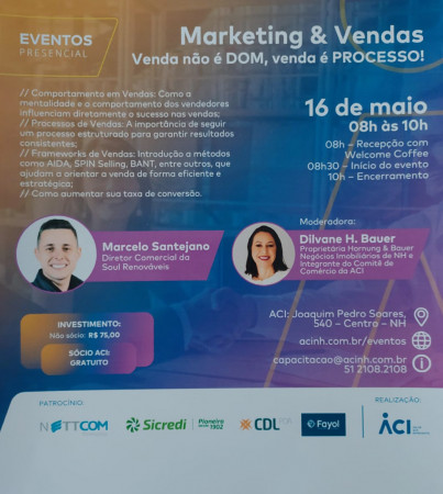 Palestra destaca importância dos processos de vendas