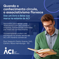 Doe um livro e deixe sua marca na ACI