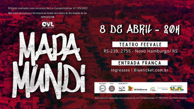 Orquestra Villa-Lobos promove sessão especial para escolas do espetáculo Mapa Mundi