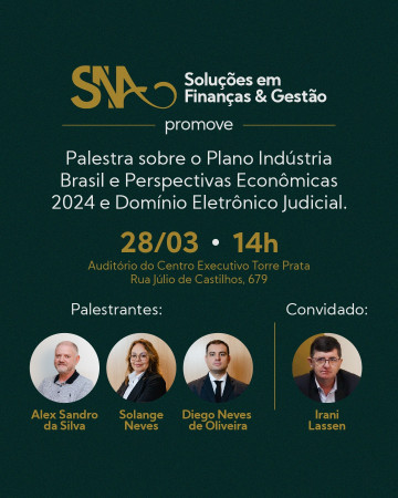 Palestras sobre Plano Indústria Brasil e Domínio Eletrônico Judicial