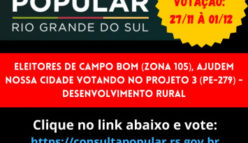 Gaúchos já podem votar na Consulta Popular 2023
