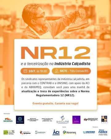Sindicatos debatem NR-12 e terceirização na indústria calçadista