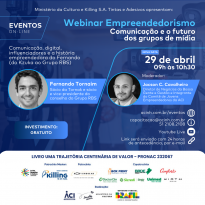 Webinar de comunicação projeta futuro dos grupos de mídia