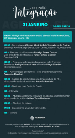 Federasul inicia as atividades de 2025 no litoral norte