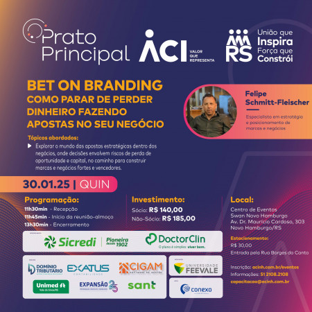Prato Principal mostra, nesta quinta-feira, como evitar perdas e construir negócios fortes