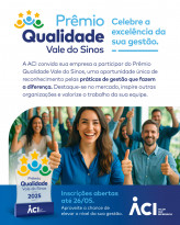 ACI lança Prêmio Qualidade Vale do Sinos, que vai reconhecer empresas em busca constante da excelência