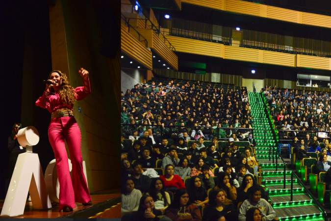Uma inspirada e carismática Luiza Barbosa comandou evento de encerramento do ACI Talks