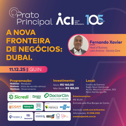 Potencial de negócios de Dubai é tema do Prato Principal de dezembro