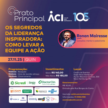 Prato Principal apresenta segredos da liderança inspiradora