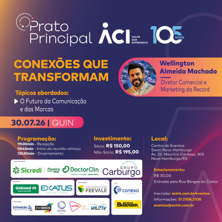 Diretor da TV Record projeta futuro da comunicação e das marcas no Prato Principal
