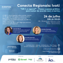 ACI promove palestra sobre NR-01 no Instituto Ivoti, dia 24
