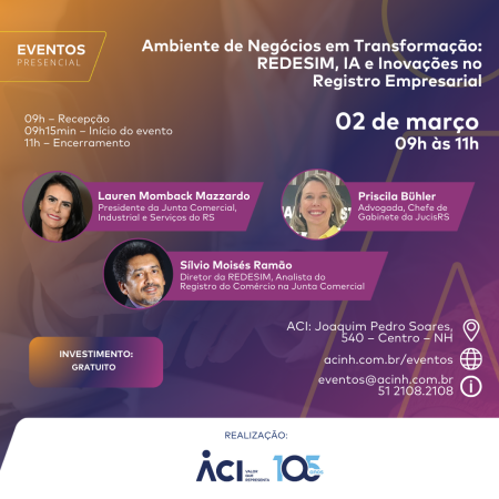 ACI e Jucis RS debatem transformação no ambiente de negócios do RS