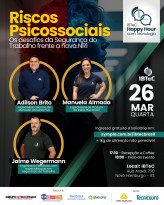 Segurança do trabalho, tema do Happy Hour com Tecnologia do IBTeC na próxima quarta-feira, dia 26/03