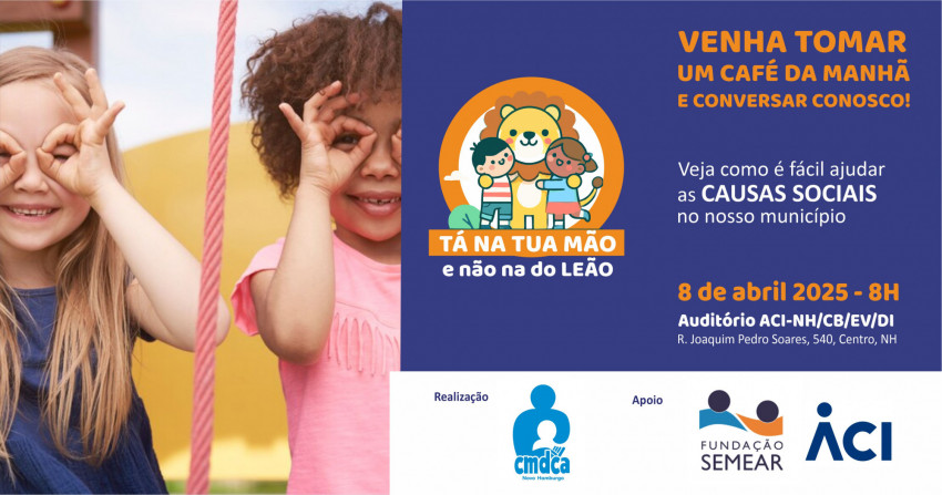 Evento ensina a destinar Imposto de Renda para projetos sociais em Novo Hamburgo