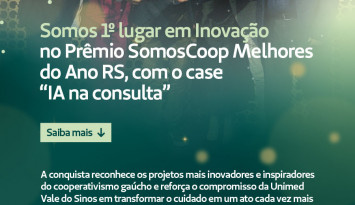 Solução que transforma a conversa entre médico e paciente em registros automáticos já é utilizada por mais de 300 médicos e acelera a transformação digital da cooperativa