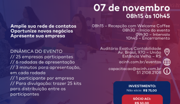 Inscrições abertas para próxima Rodada de Negócios em Estância Velha
