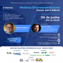 Inovar para liderar é tema de webinar de empreendedorismo
