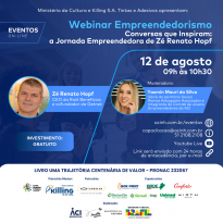 Webinar apresenta Jornada Empreendedora de Zé Renato Hopf