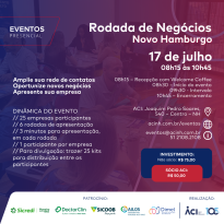 Nova edição da Rodada de Negócios Novo Hamburgo será em 17 de julho