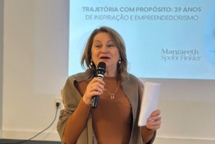 Empresária Marguinha esbanjou simpatia e contou boas histórias no Conecta